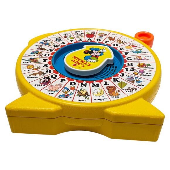 See N Say Vintage Mickey ABC 12 in English Clear Voice Box Fisher-Price SNS 1989 - Picture 5 of 12